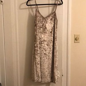 Crushed velvet dress